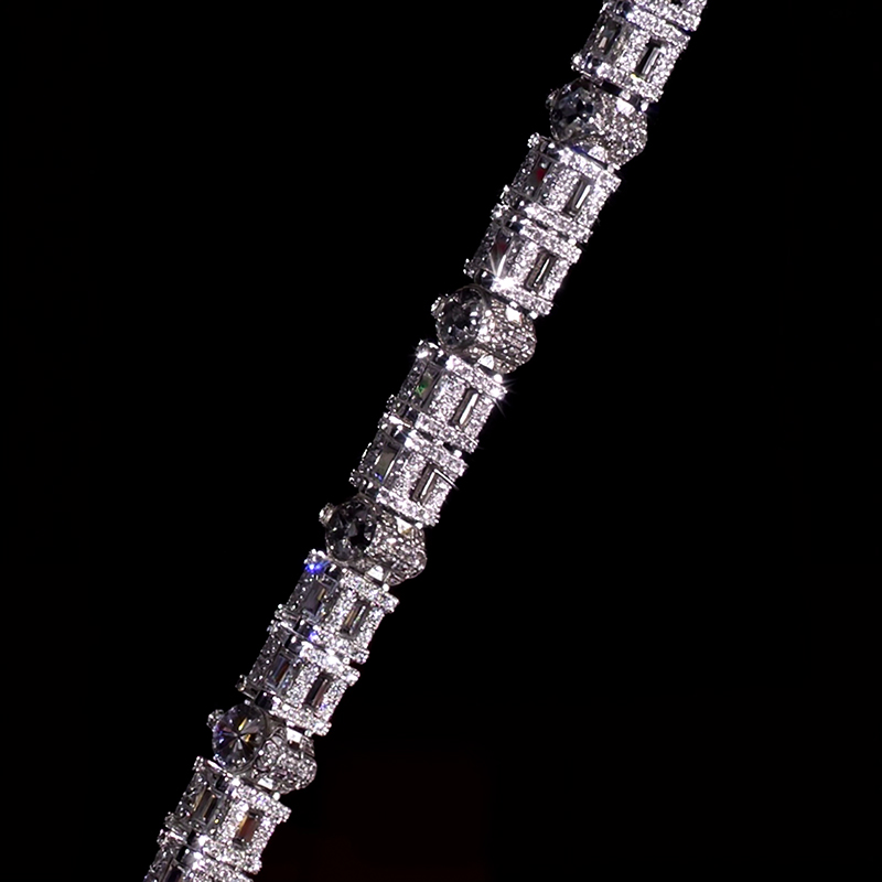 5mm Iced Out Marquise & Princess Cut Pave Tennis Bracelet 5mm Iced Out Marquise & Princess Cut Pave Tennis Bracelet