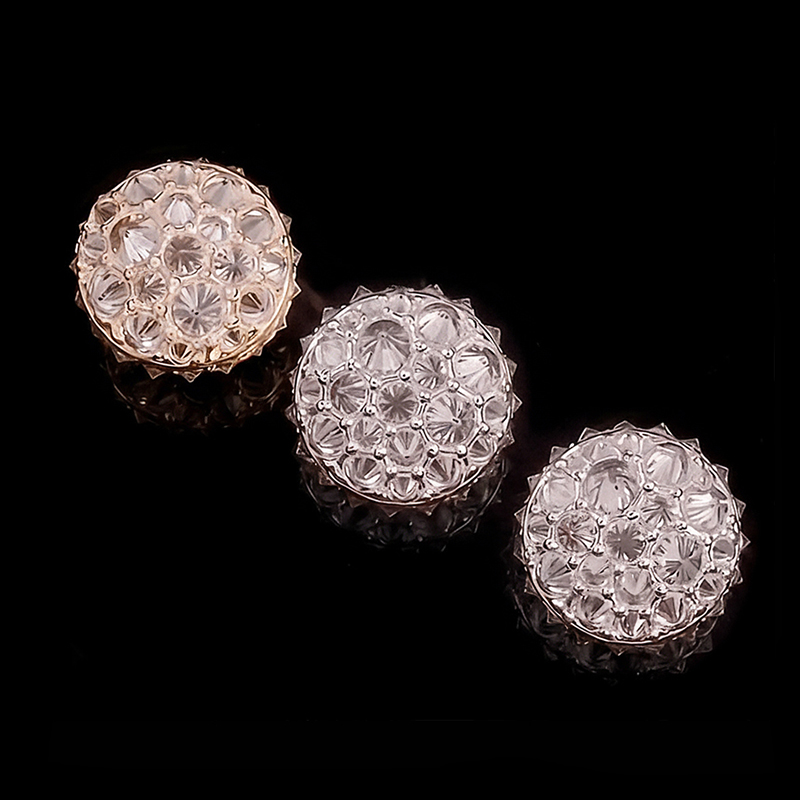 Iced Out Inverted Setting Stud Earrings
