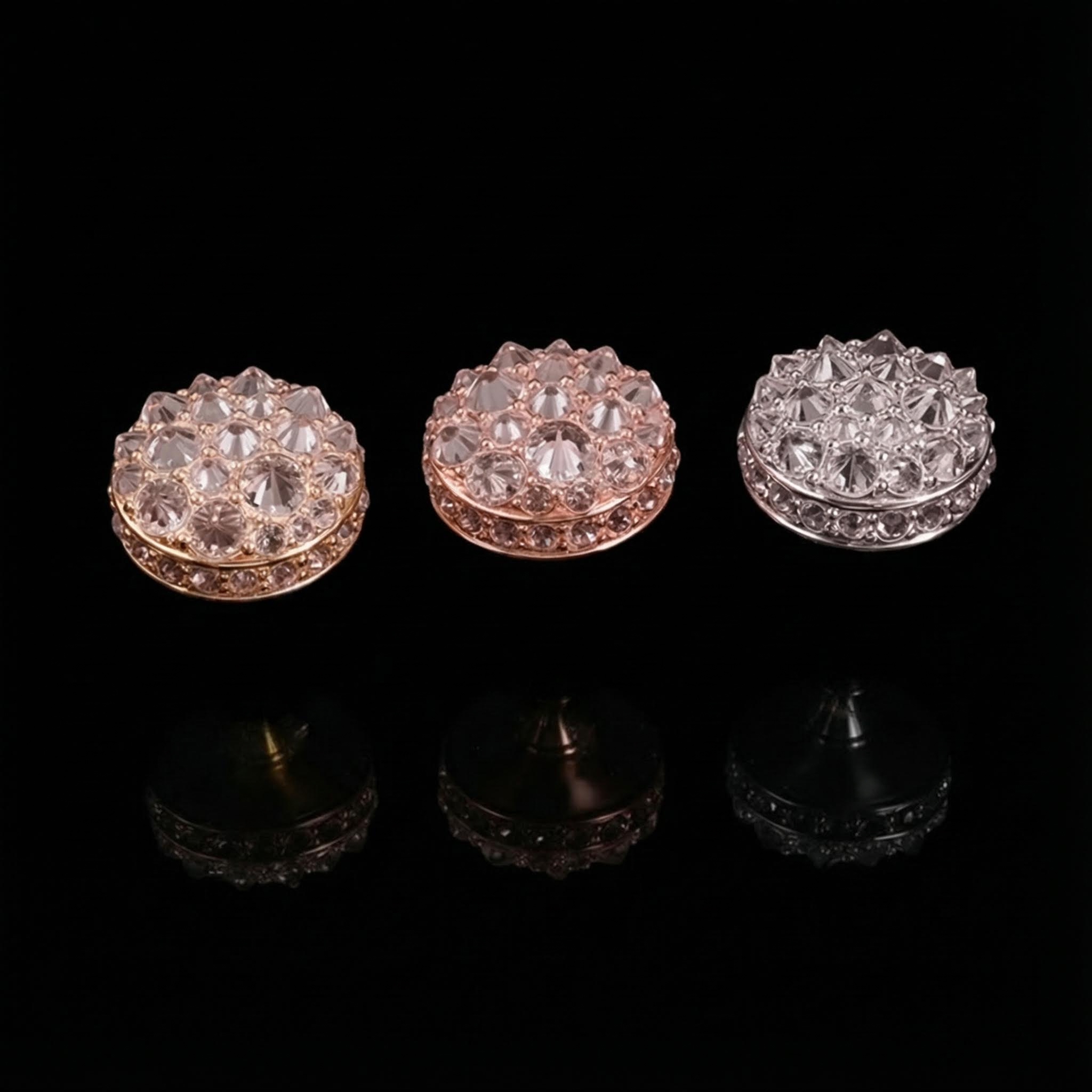 Iced Out Inverted Setting Stud Earrings Iced Out Inverted Setting Stud Earrings