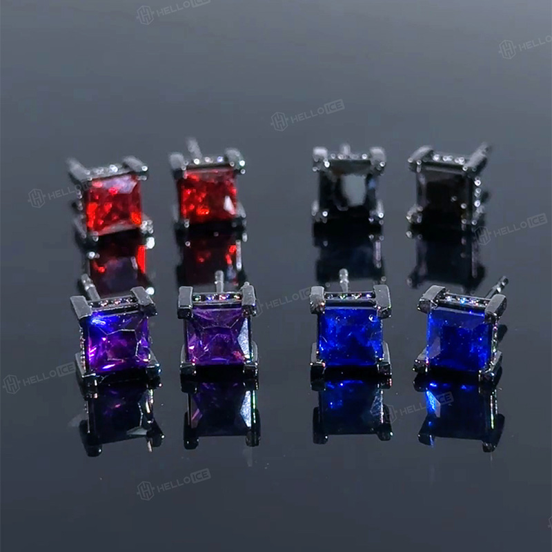 Princess Cut Stud Earrings Princess Cut Stud Earrings