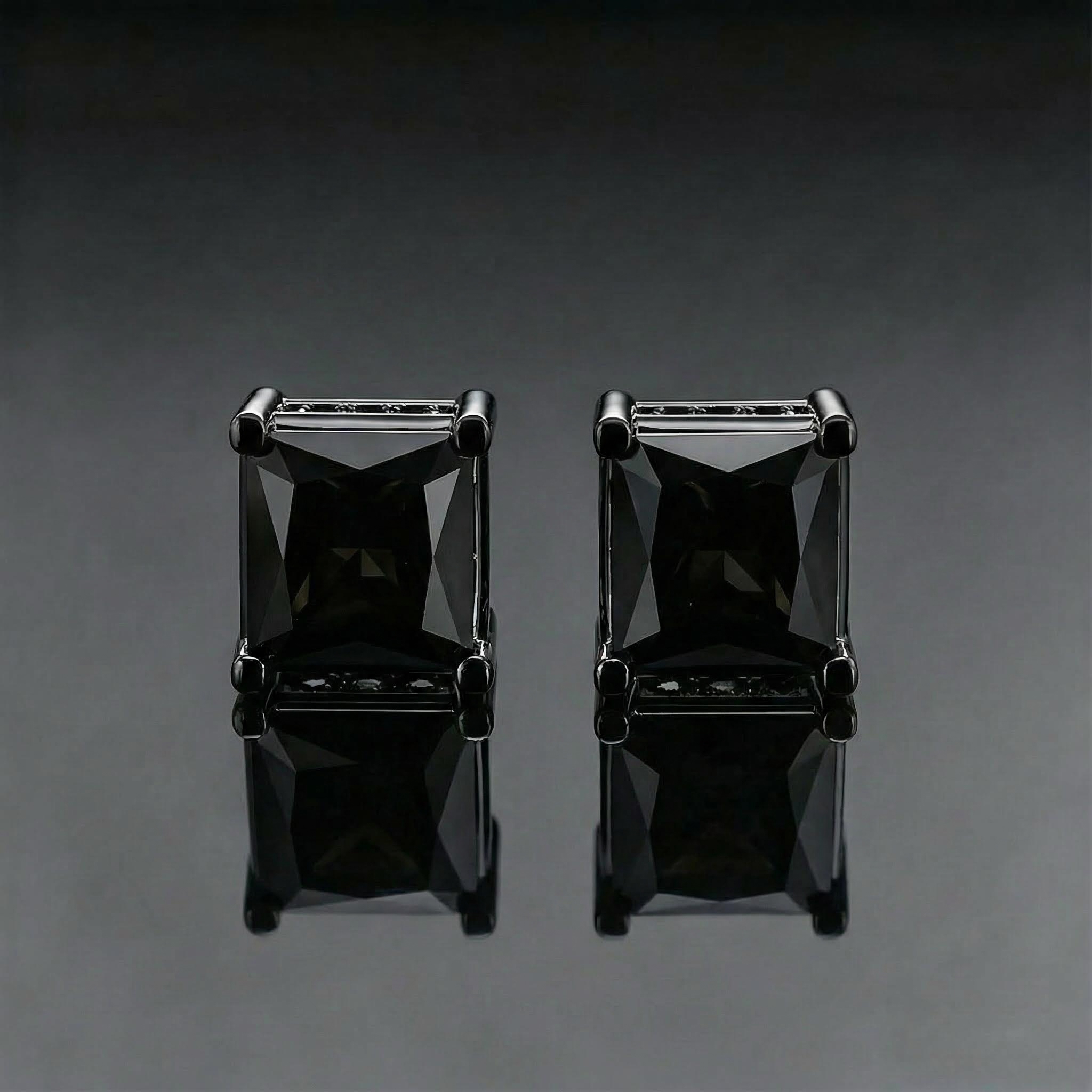 Princess Cut Stud Earrings