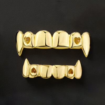 Pre-made Vampire Fang Grillz Set