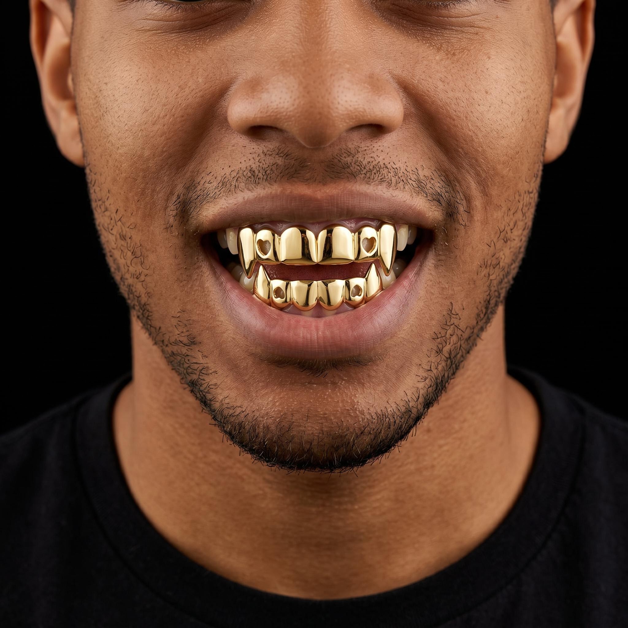 Pre-made Vampire Fang Grillz Set Pre-made Vampire Fang Grillz Set