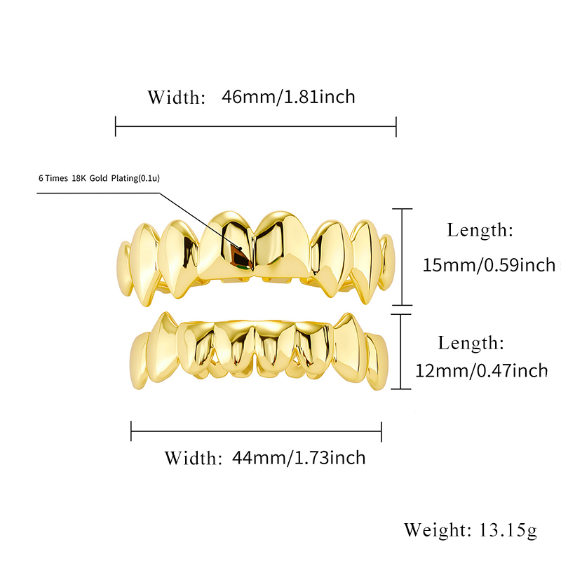 Pre-made Vampire Fang Grillz Set