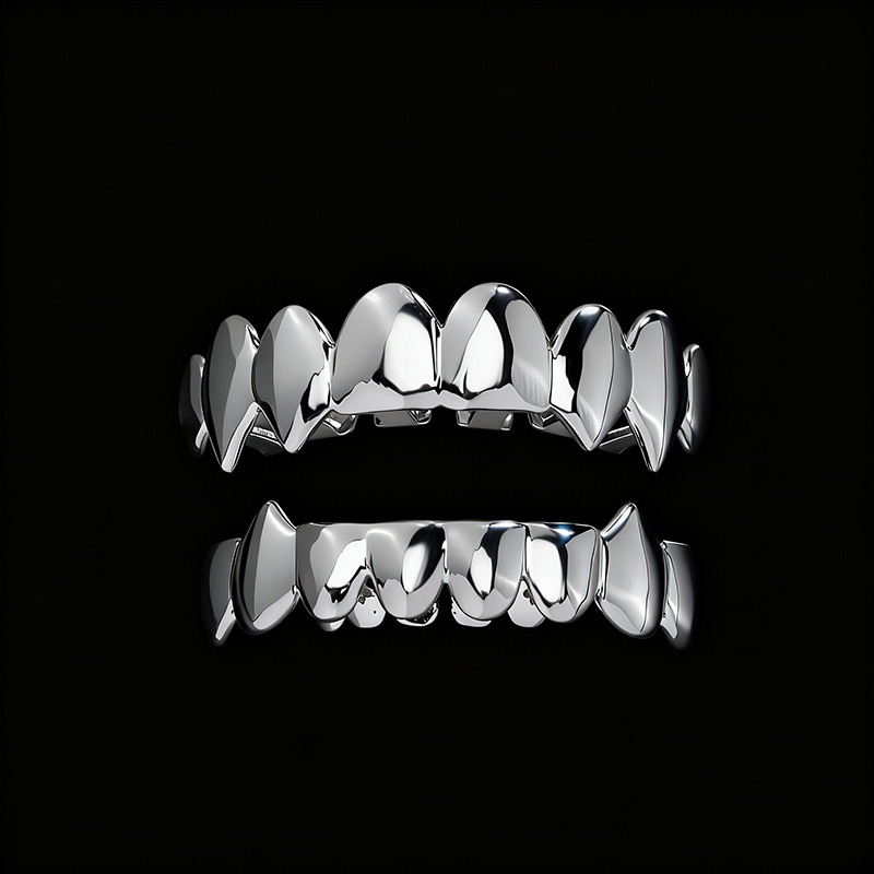 Pre-made Vampire Fang Grillz Set