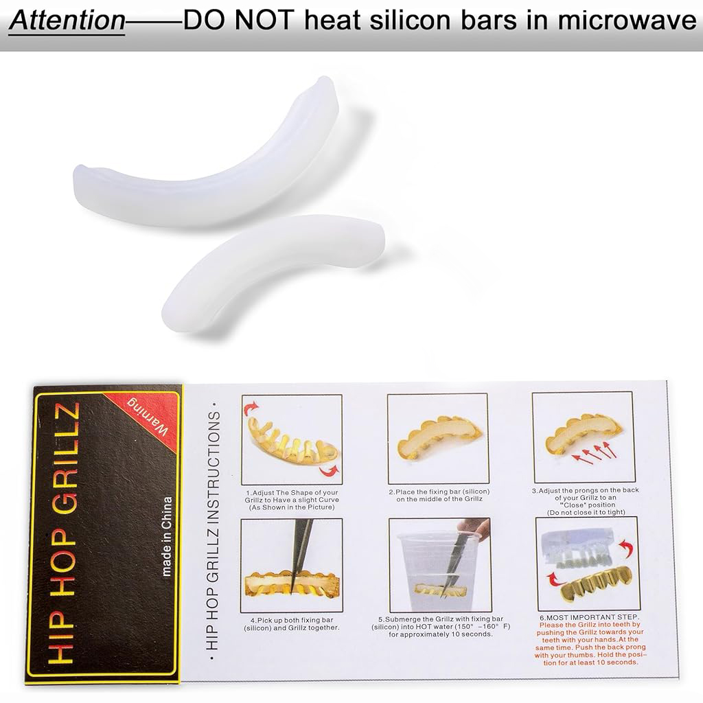 Reusable Silicone Fitting Mold bars for Grillz