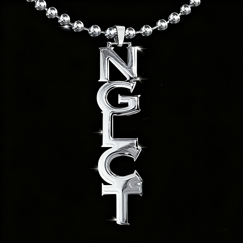 Custom Vertical Name Pendant