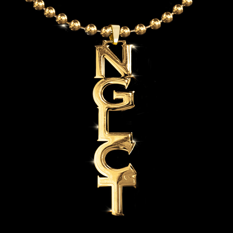 Custom Vertical Name Pendant
