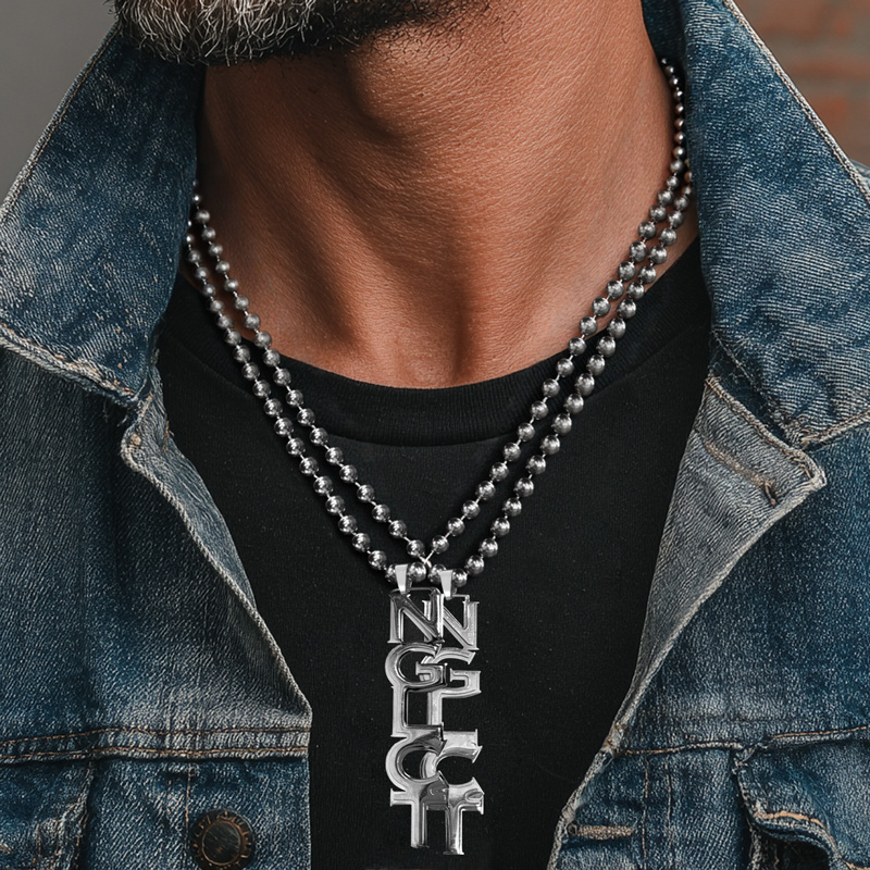 Custom Vertical Name Pendant