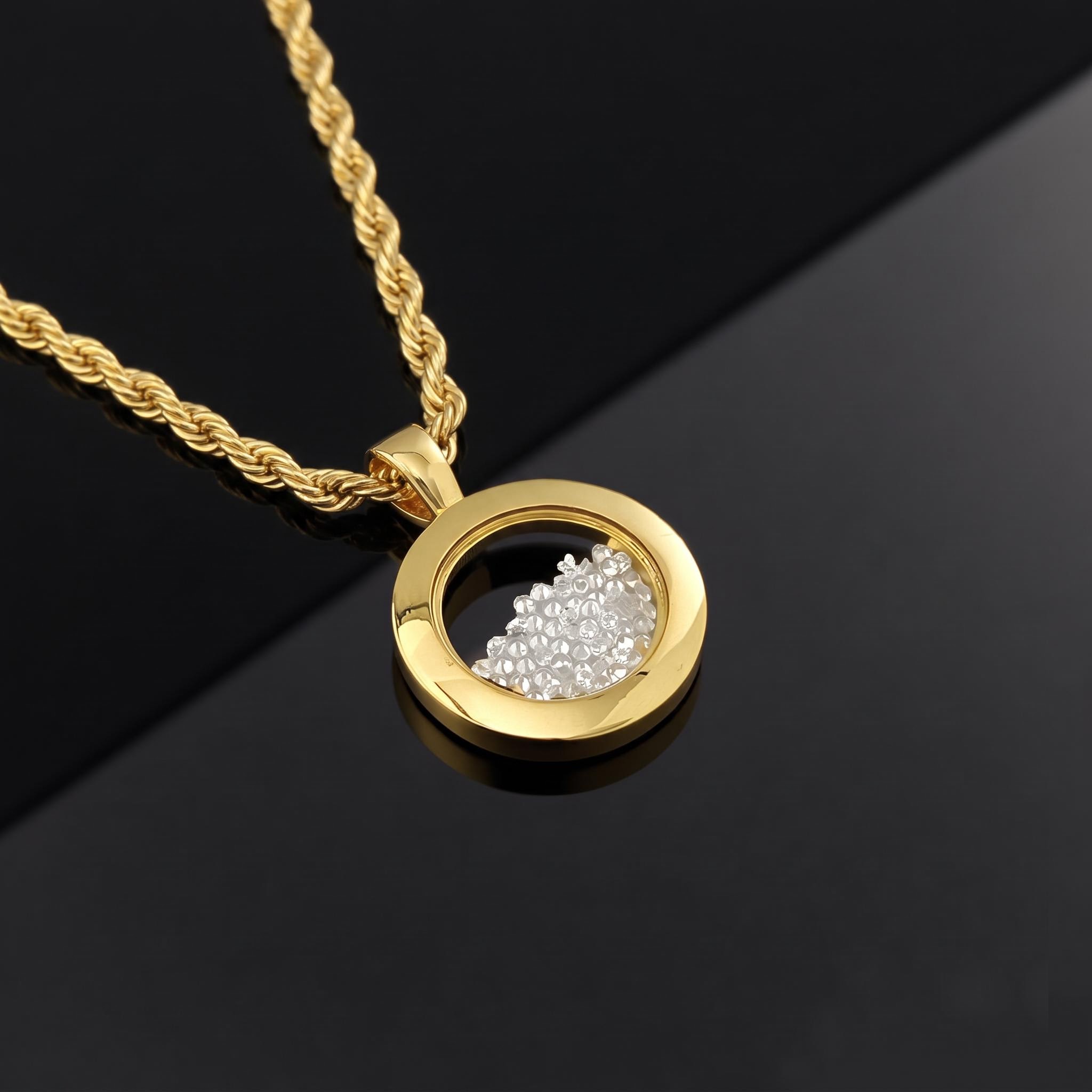 Greek Key Dancing Diamonds Pendent Necklace Greek Key Dancing Diamonds Pendent Necklace