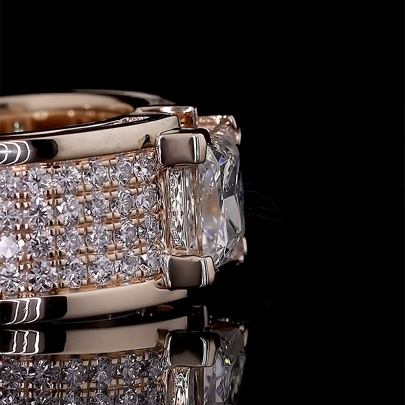 Princess Cut Pave Men's Engagement Ring Princess Cut Pave Men's Engagement Ring