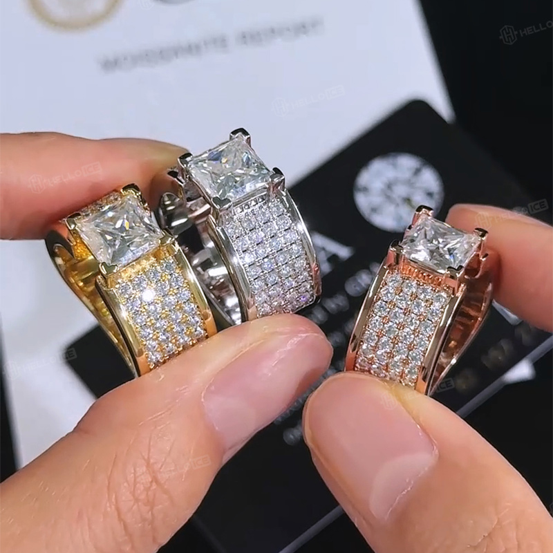 Princess Cut Pave Men's Engagement Ring Princess Cut Pave Men's Engagement Ring