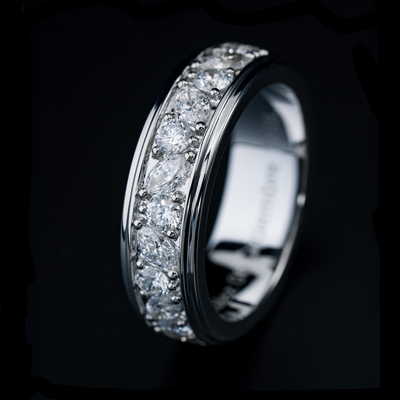 Marquise & Round Full Diamond Ring Marquise & Round Full Diamond Ring
