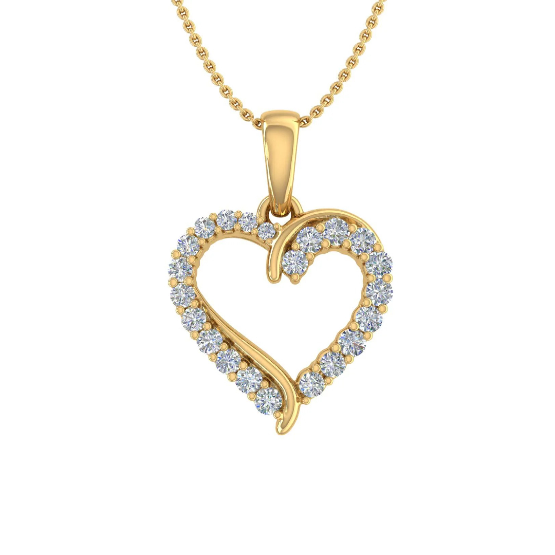 S925 Silver Heart Pendent Necklace