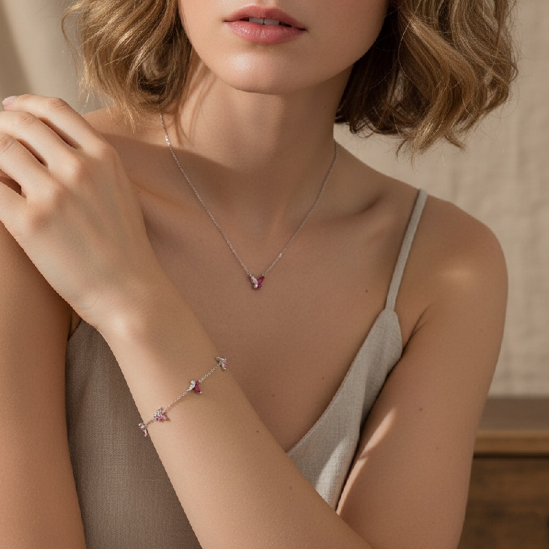 S925 Silver Twin Wings Necklace S925 Silver Twin Wings Necklace