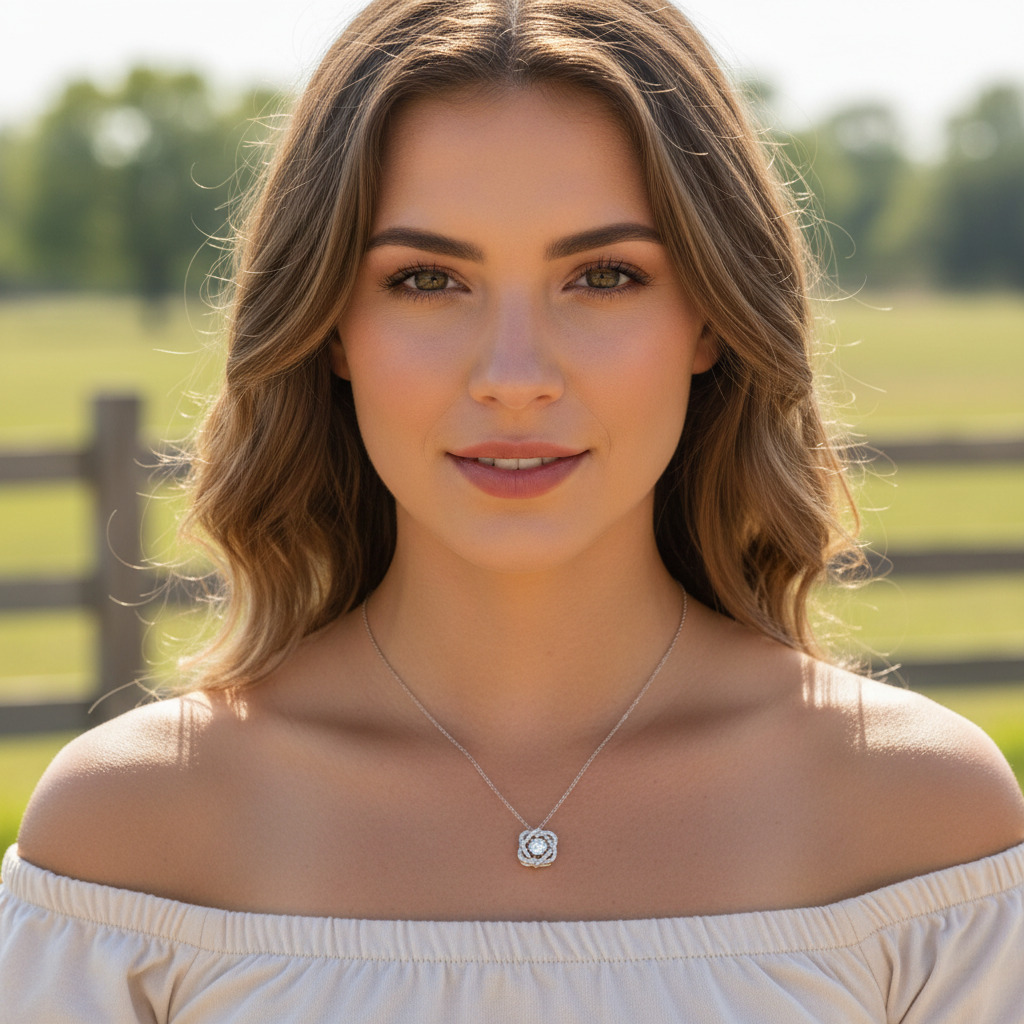 Double Heart 0.5CT Round Cut VVS Moissanite S925 Silver Pendent Double Heart 0.5CT Round Cut VVS Moissanite S925 Silver Pendent