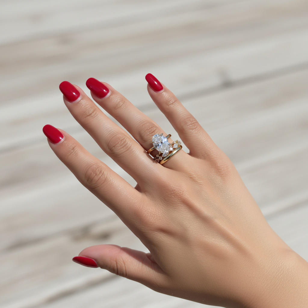 6.28CT Oval Cut VVS Moissanite Halo Engagement Ring Set 6.28CT Oval Cut VVS Moissanite Halo Engagement Ring Set