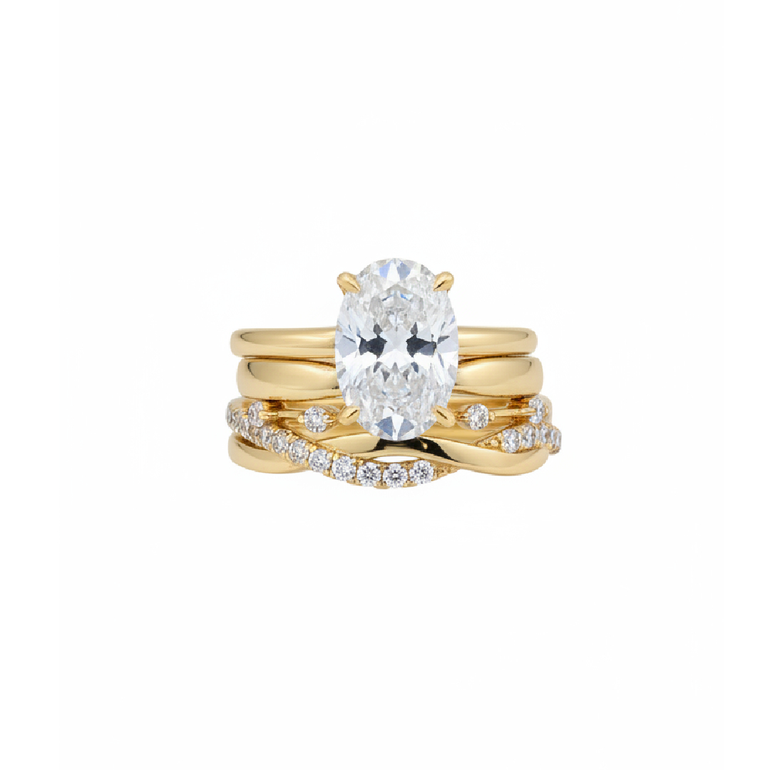 5.25CT Oval Cut VVS Moissanite Halo Engagement Ring