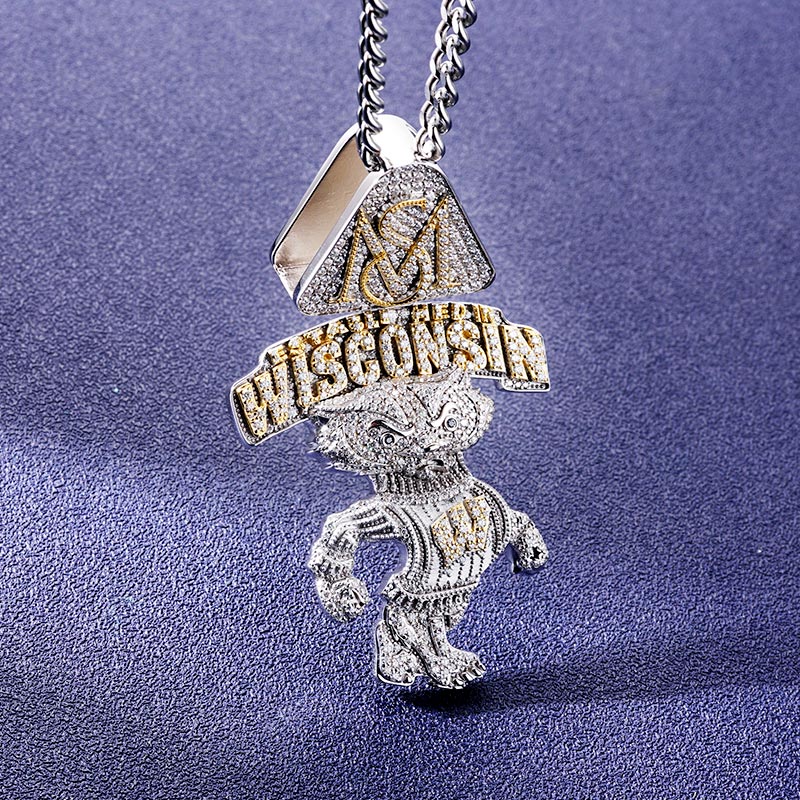 Custom S925 & VVS1 Moissanite Letter & Cartoon Pendant Deposit