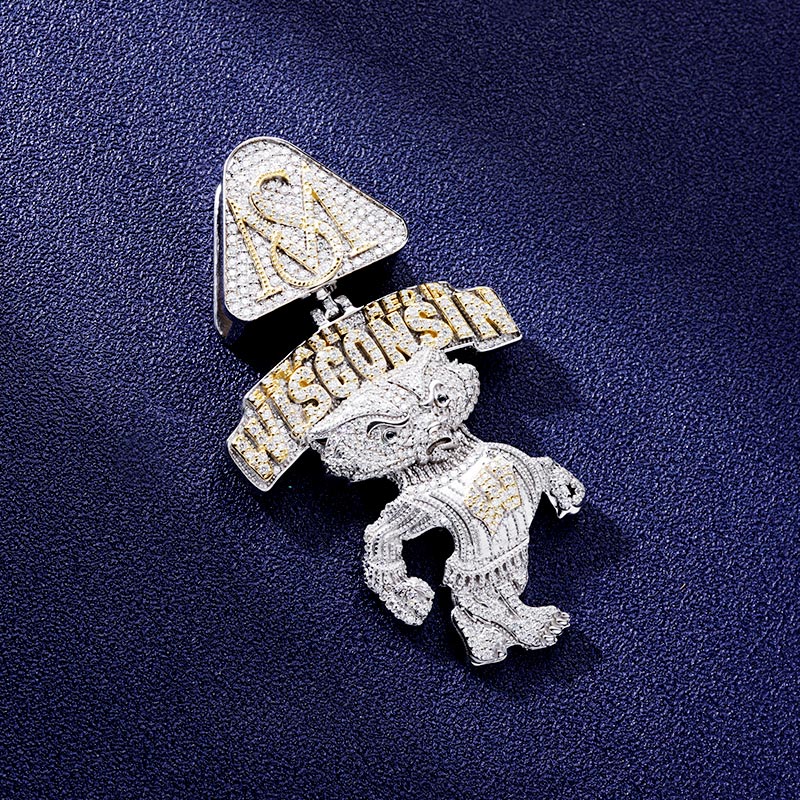 Custom S925 & VVS1 Moissanite Letter & Cartoon Pendant Deposit