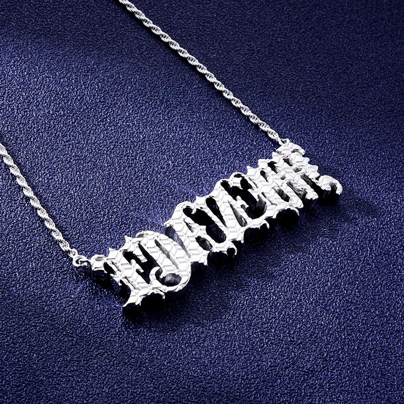 Custom S925 & VVS1 Moissanite Letter Pendant Deposit