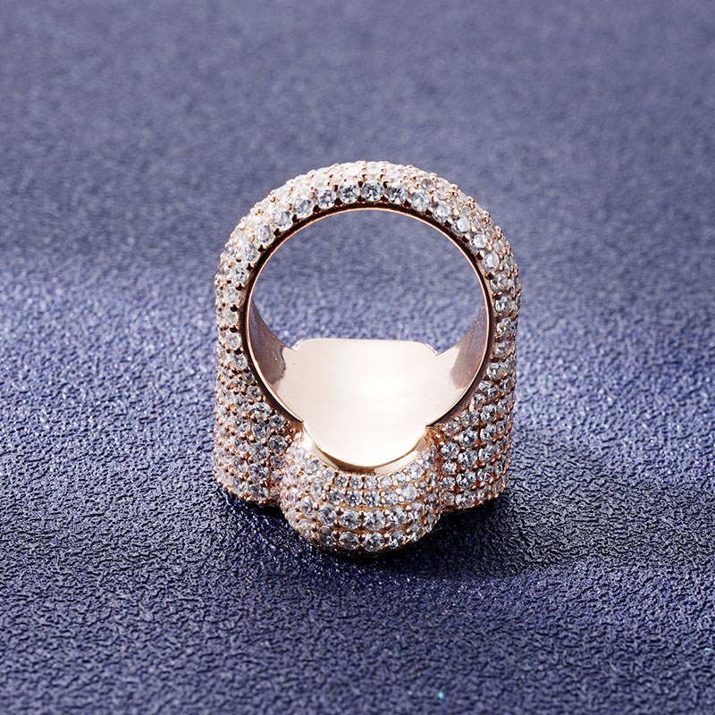 Custom S925 Iced Unique Colorful Ring Deposit