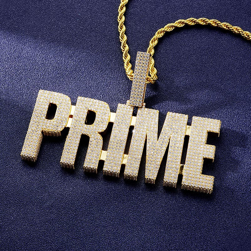 Custom S925 & VVS1 Moissanite Letter Pendant Deposit