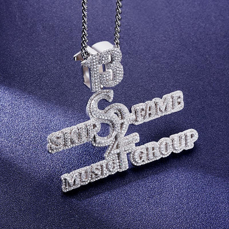 Custom S925 & VVS1 Moissanite Letter Pendant Deposit