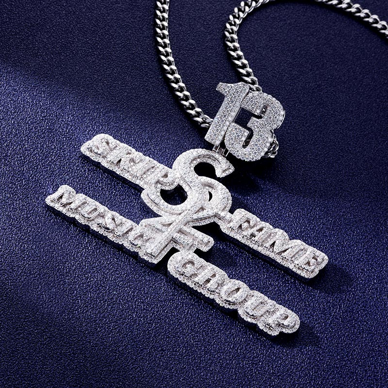 Custom S925 & VVS1 Moissanite Letter Pendant Deposit