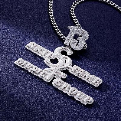 Custom S925 & VVS1 Moissanite Letter Pendant Deposit