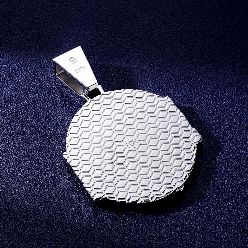 Custom S925 & VVS1 Moissanite Round Letter Pendant Deposit