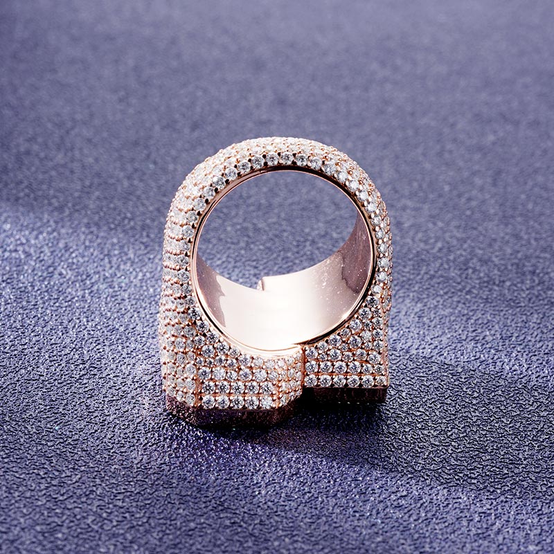 Custom S925 & VVS1 Baguette Moissanite Letter Ring Deposit