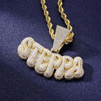 Custom S925 & VVS1 Moissanite Letter Pendant Deposit