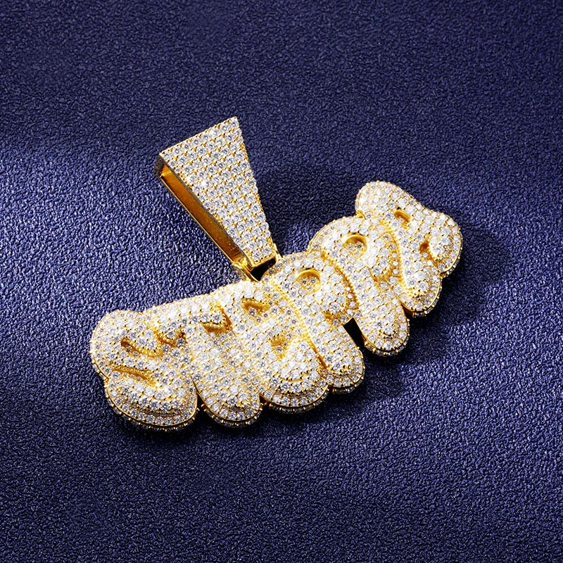 Custom S925 & VVS1 Moissanite Letter Pendant Deposit