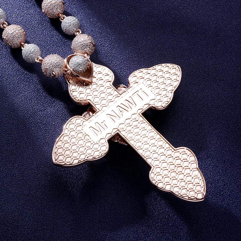 Custom S925 & VVS1 Moissanite Cross Pendant & Chain Set Deposit