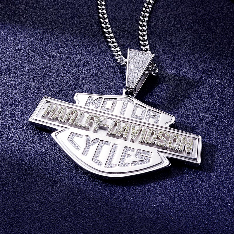 Custom S925 Iced Unique Letter Pendant Deposit