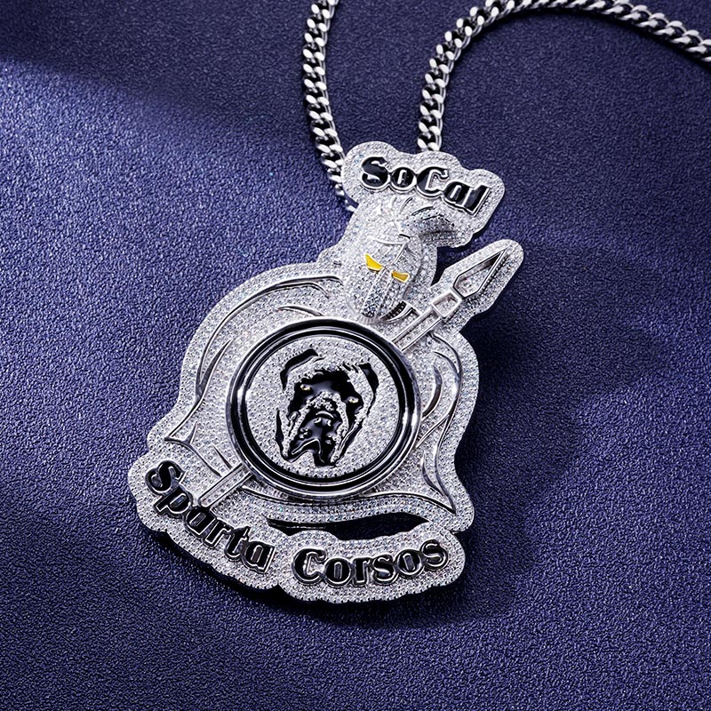 Custom S925 & VVS1 Moissanite Dog & Letter Pendant Deposit