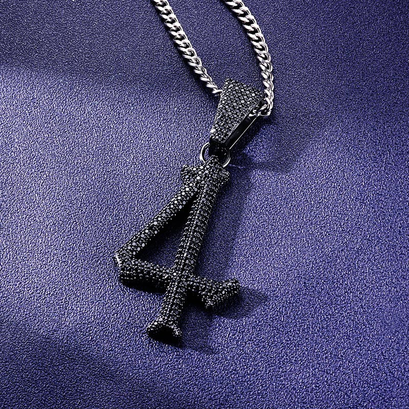 Custom S925 Iced Unique Number Pendant Deposit