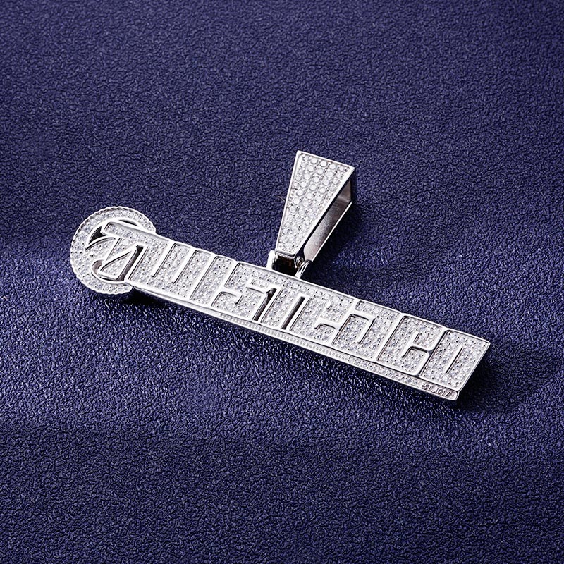 Custom S925 Iced Unique Letter Pendant Deposit