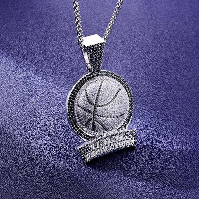 Custom S925 Iced Unique Football & Letter Pendant Deposit