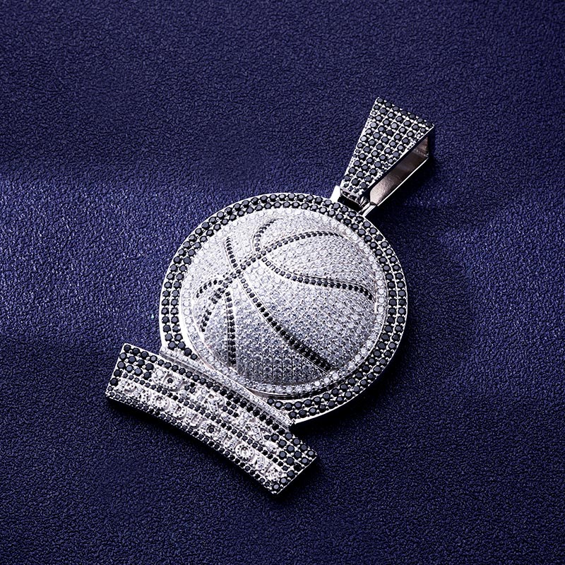 Custom S925 Iced Unique Football & Letter Pendant Deposit