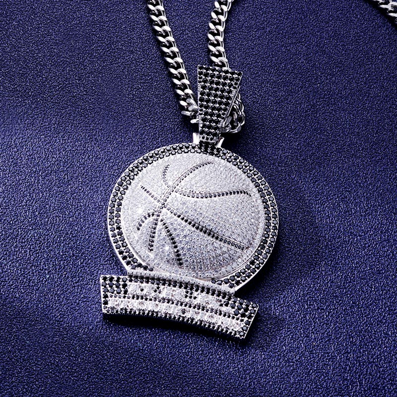 Custom S925 Iced Unique Football & Letter Pendant Deposit