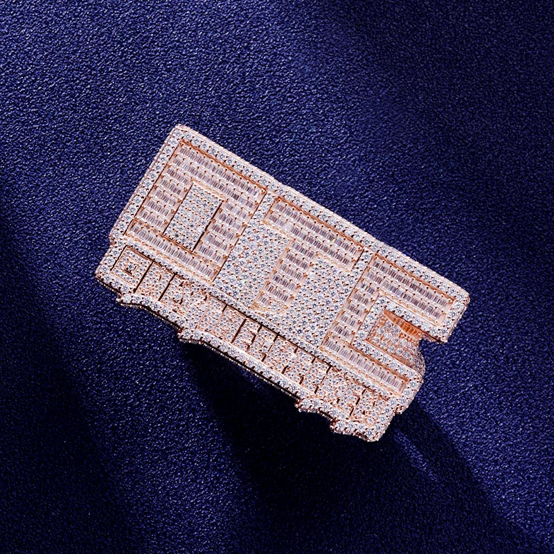 Custom S925 & VVS1 Baguette Moissanite Letter Ring Deposit