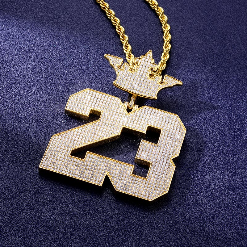 Custom S925 & VVS1 Moissanite Number Pendant Deposit