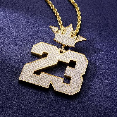 Custom S925 & VVS1 Moissanite Number Pendant Deposit