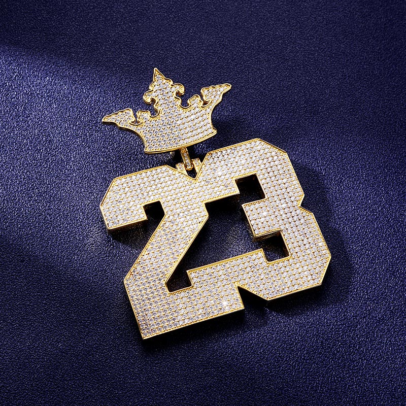 Custom S925 & VVS1 Moissanite Number Pendant Deposit