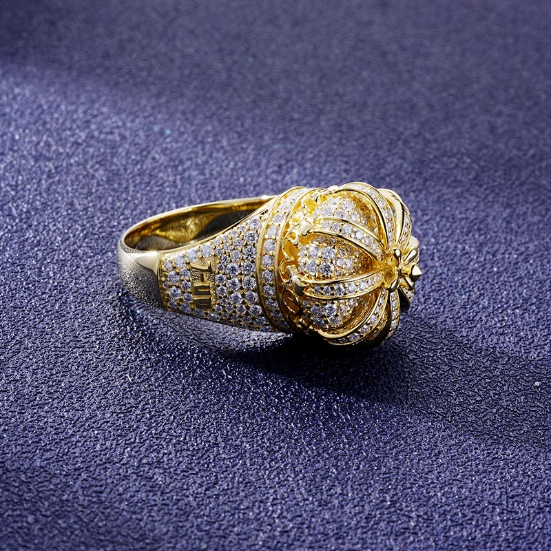 Custom S925 & VVS1 Moissanite Unique Crown Ring Deposit