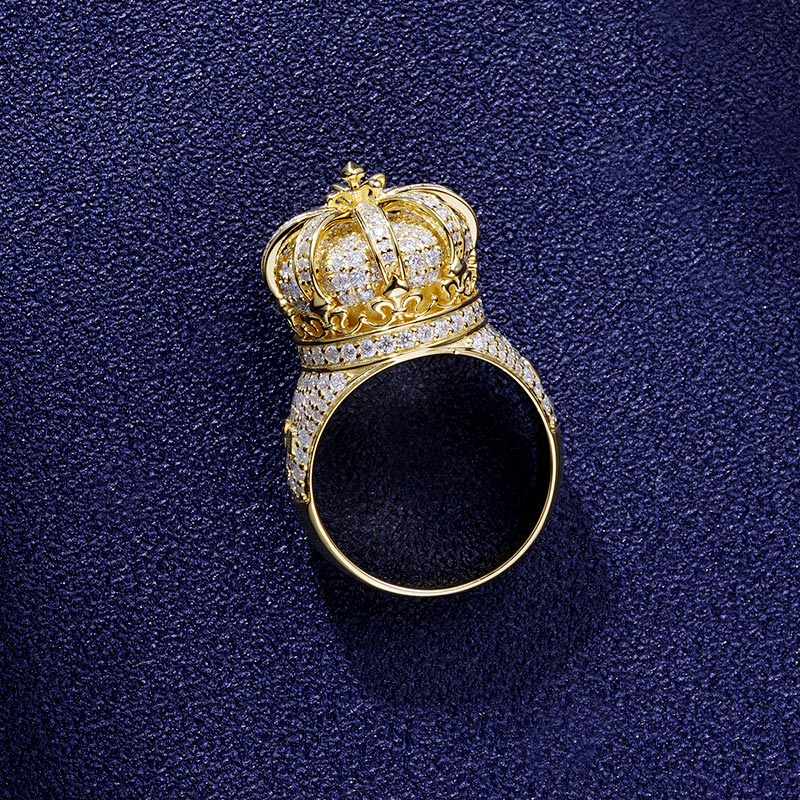 Custom S925 & VVS1 Moissanite Unique Crown Ring Deposit