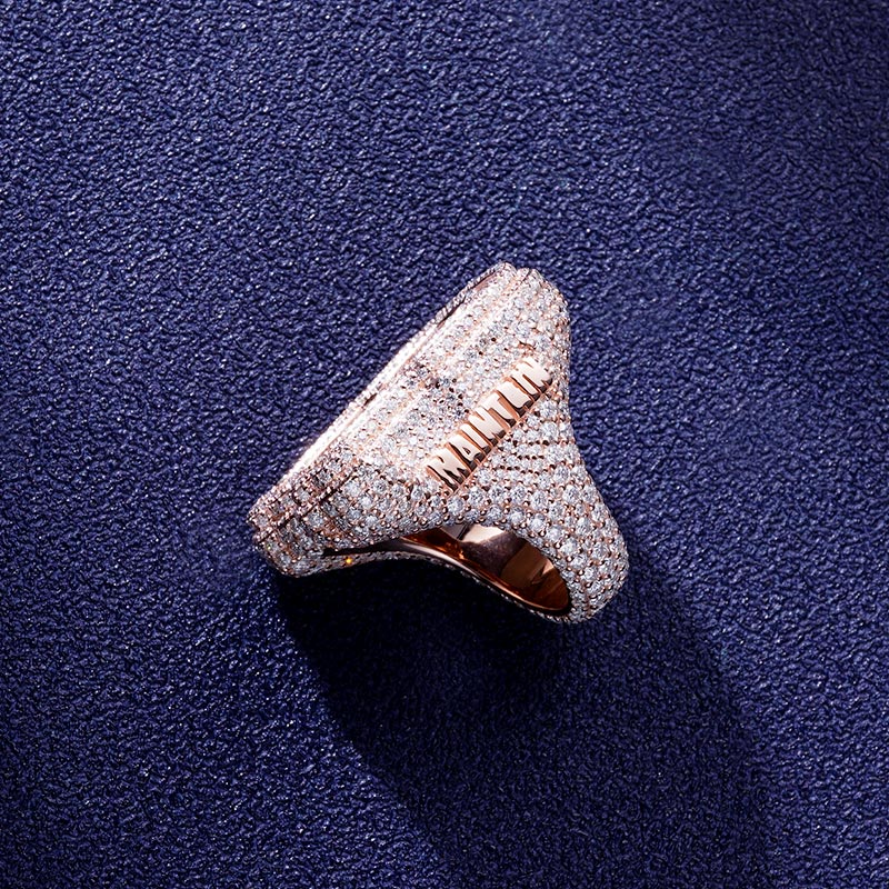 Custom S925 & VVS1 Baguette Moissanite Letter Ring Deposit