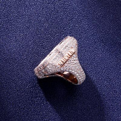 Custom S925 & VVS1 Baguette Moissanite Letter Ring Deposit